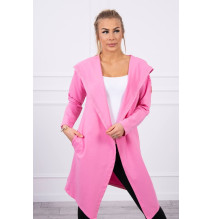 Kardigánt oversize MI9077 világos rózsaszín