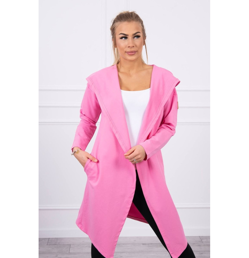 Kardigánt oversize MI9077 világos rózsaszín