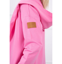 Kardigánt oversize MI9077 világos rózsaszín