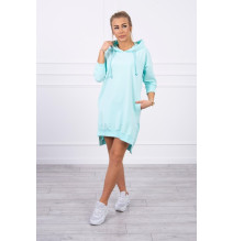 Ruha meghosszabbított hátsó és egy kapucnival MI9078 menta