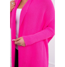 Női pulóver denevér típusú ujjakkal MI2019-13 neon rózsaszín