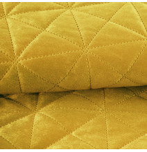 Bársony ágytakaró Luiz3 okker