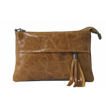 Bőr kézitáska 1423A konyak