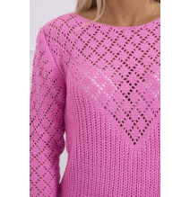 Dámsky sveter MI2019-39 világos rózsaszín