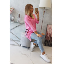 Női pulóver MI9139 világos rózsaszín