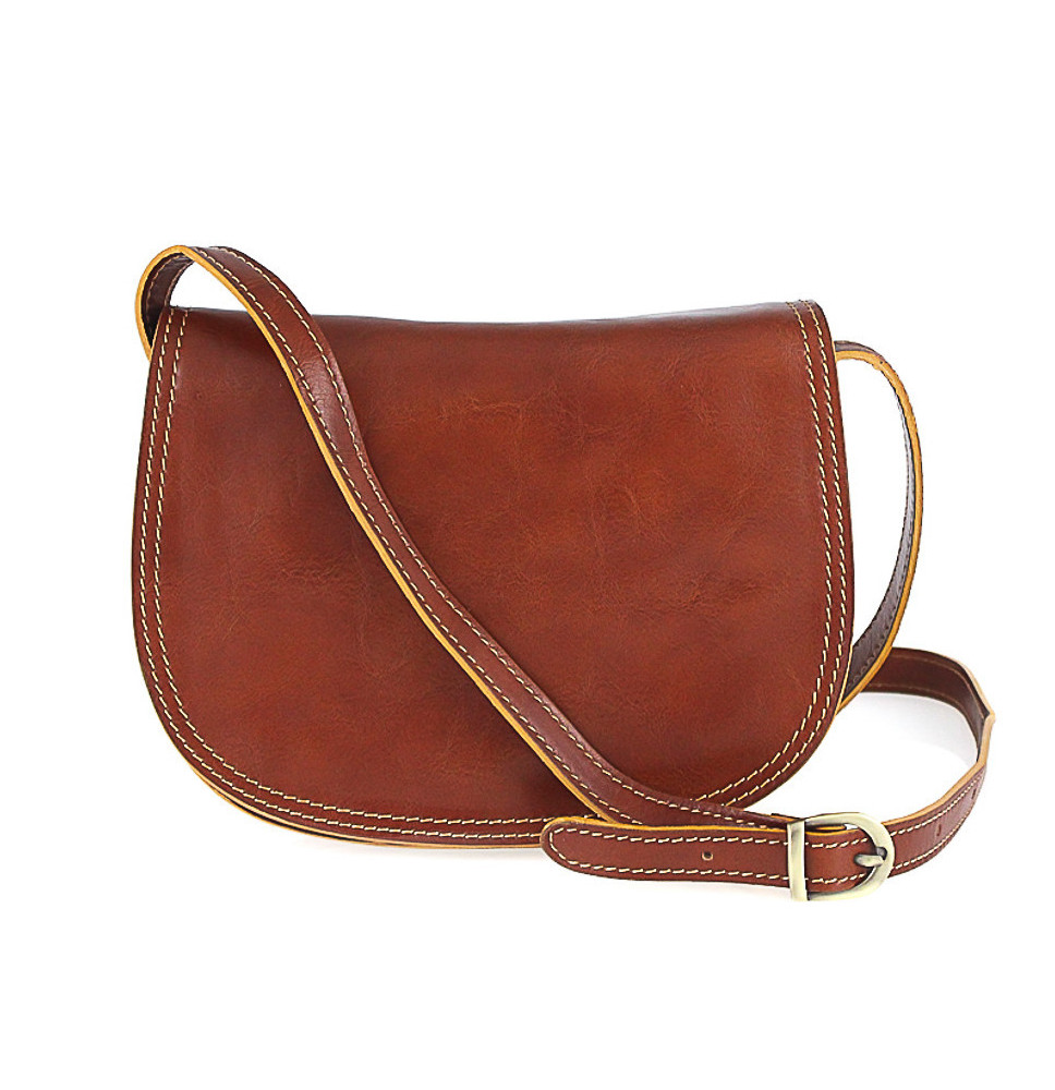 Bőr válltáska 675 konyak