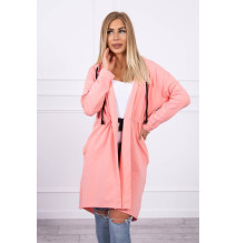 Kardigán hosszabb háttal MI8998 sárgabarack