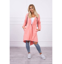 Kardigán hosszabb háttal MI8998 sárgabarack