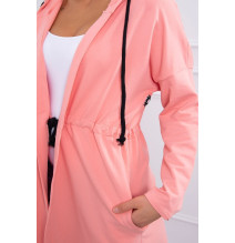 Kardigán hosszabb háttal MI8998 sárgabarack