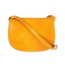 Bőr válltáska 675 sárga