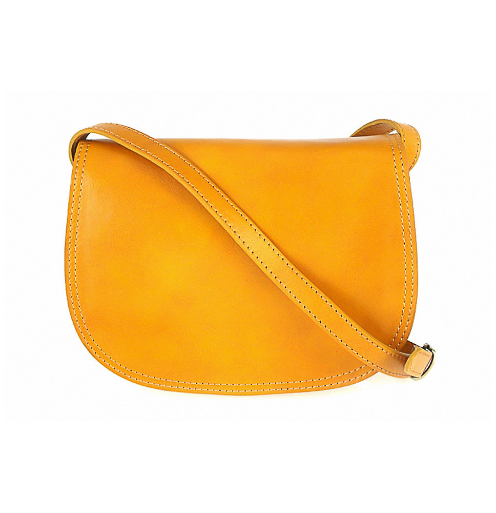 Bőr válltáska 675 sárga