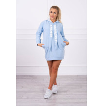 Ruha kapucnival MI0042 égszínkék
