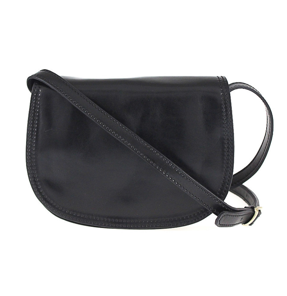 Bőr válltáska 675 fekete