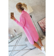 Női pulóver MI2019-1 világos rózsaszín