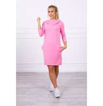 Ruha kapucnival és zsebekkel MIG8847 világos rózsaszín