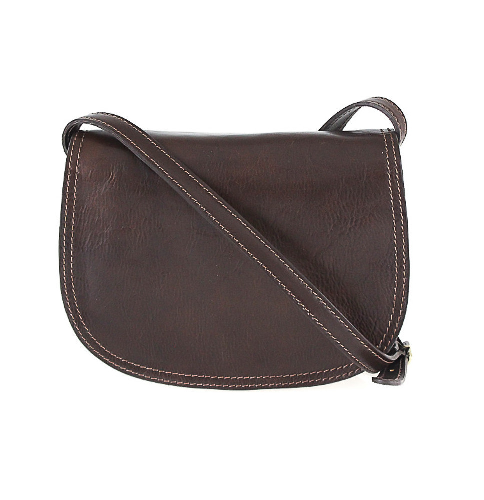 Bőr válltáska 675 sötétbarna