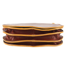 Bőr válltáska 675 sötétbarna