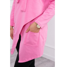 Nő tunika oversize MI0017 világos rózsaszín