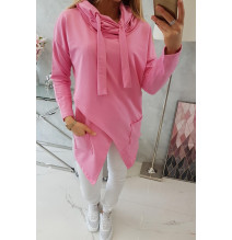 Nő tunika oversize MI0017 világos rózsaszín