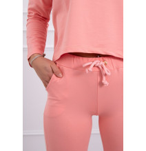 Női szett túlméretes blúzzal MI9091 sárgabarack