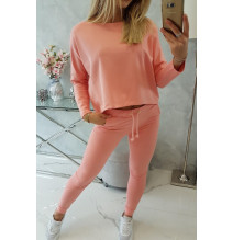 Női szett túlméretes blúzzal MI9091 sárgabarack