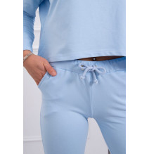 Női szett túlméretes blúzzal MI9091 égszínkék