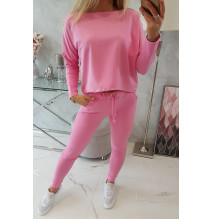 Női szett túlméretes blúzzal MI9091 világos rózsaszín