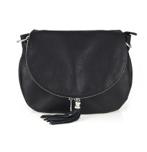 Bőr válltáska 411 fekete Készült Olaszországban