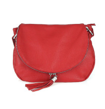 Bőr válltáska 411 piros Gyártva Olaszországban