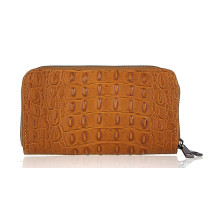 Bőr pénztárca stepper stílusú 822 konyak