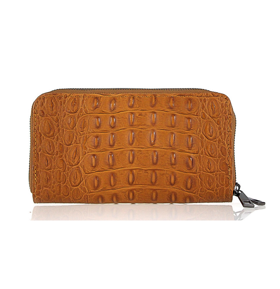 Bőr pénztárca stepper stílusú 822 konyak