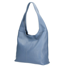 Bőr válltáska 590 égkék Készült OLASZORSZÁGBAN