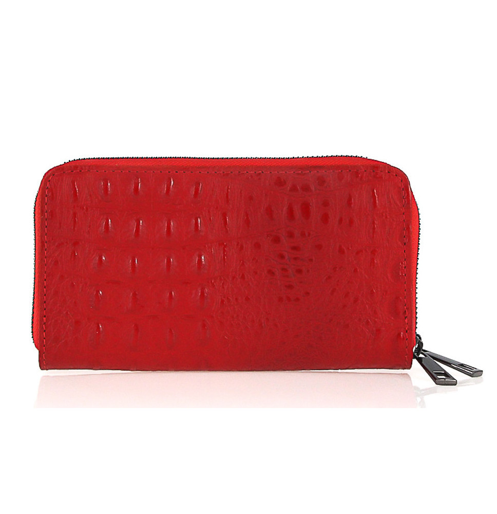 Bőr pénztárca lépés 822 stílusú piros