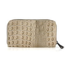 Krokodil pénztárca stílusú 822 szürke-barna