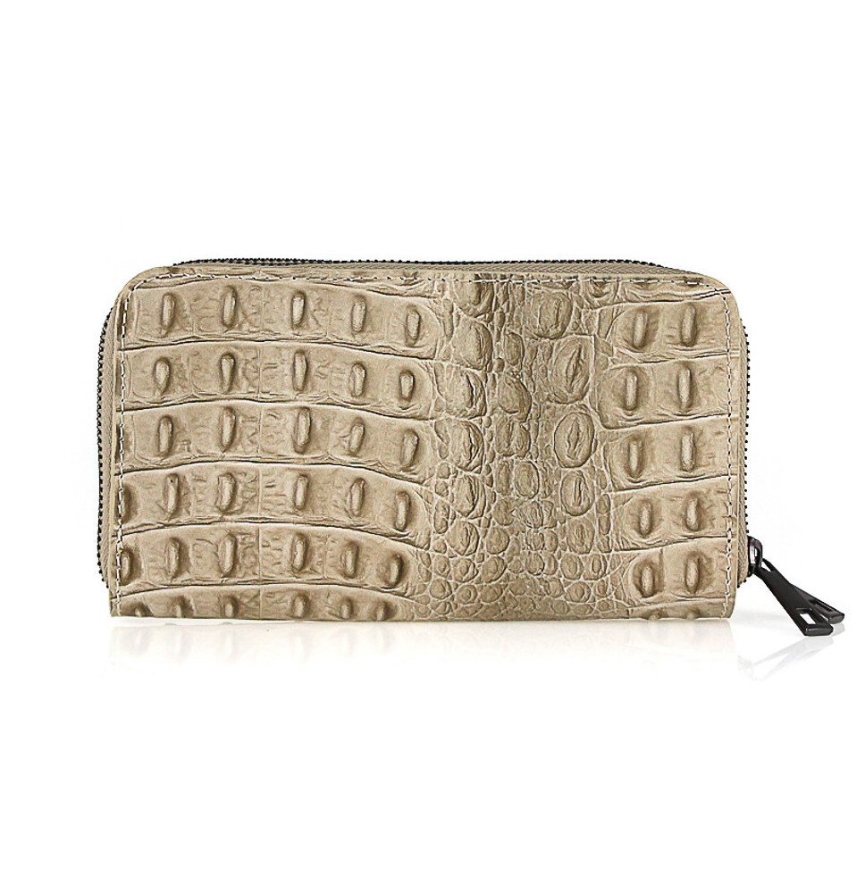 Krokodil pénztárca stílusú 822 szürke-barna