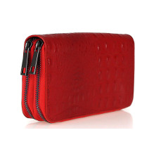 Krokodil pénztárca stílusú 822 szürke-barna