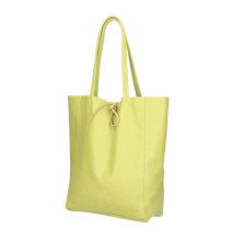 Bőr vásárló kézitáska 396 azúrkék MADE IN ITALY