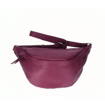 Bőr deréktáska 536 bor Made in Italy