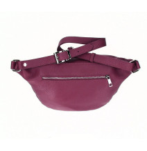 Bőr deréktáska 536 bor Made in Italy