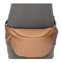 Bőr deréktáska 536 konyak Made in Italy