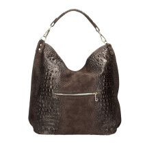 Bőr krokodil kézitáska 1311 sötétbarna