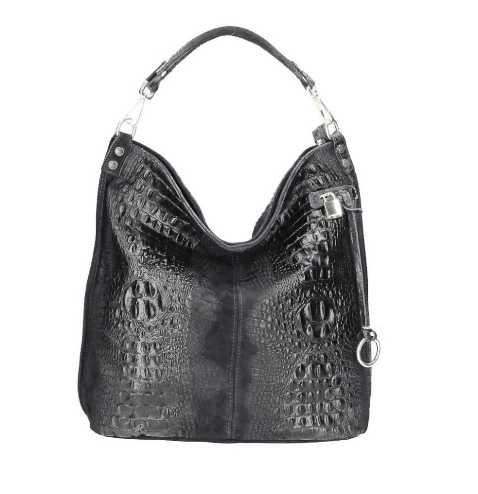 Bőr krokodil pénztárca 1311 fekete