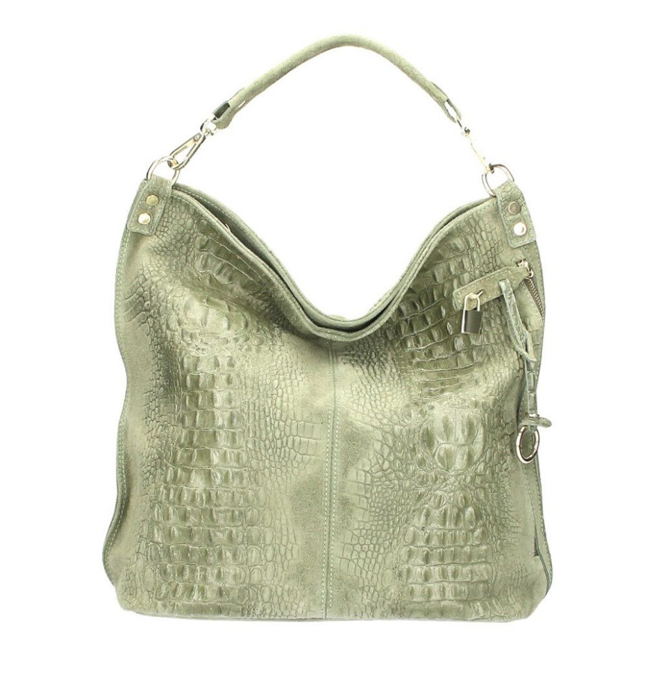 Bőr krokodil kézitáska 1311 menta