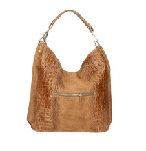 Bőr krokodil 1311 konyakos kézitáska