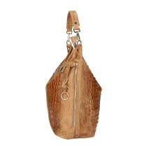 Bőr krokodil 1311 konyakos kézitáska