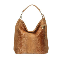 Bőr krokodil 1311 konyakos kézitáska