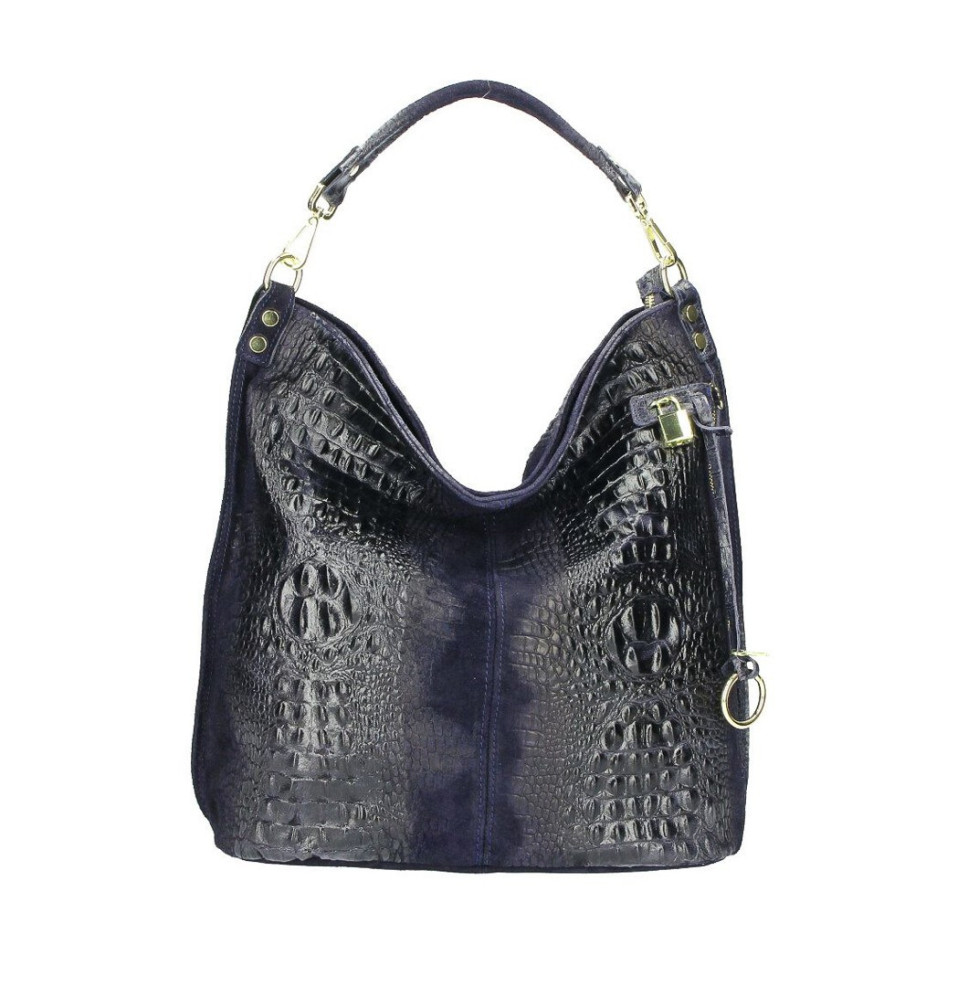 Bőr krokodil pénztárca 1311 kék