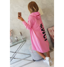 Kardigánt oversize MI9005 világos rózsaszín