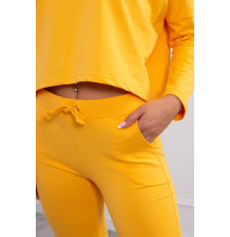 Női szett túlméretes blúzzal MI9091 okker