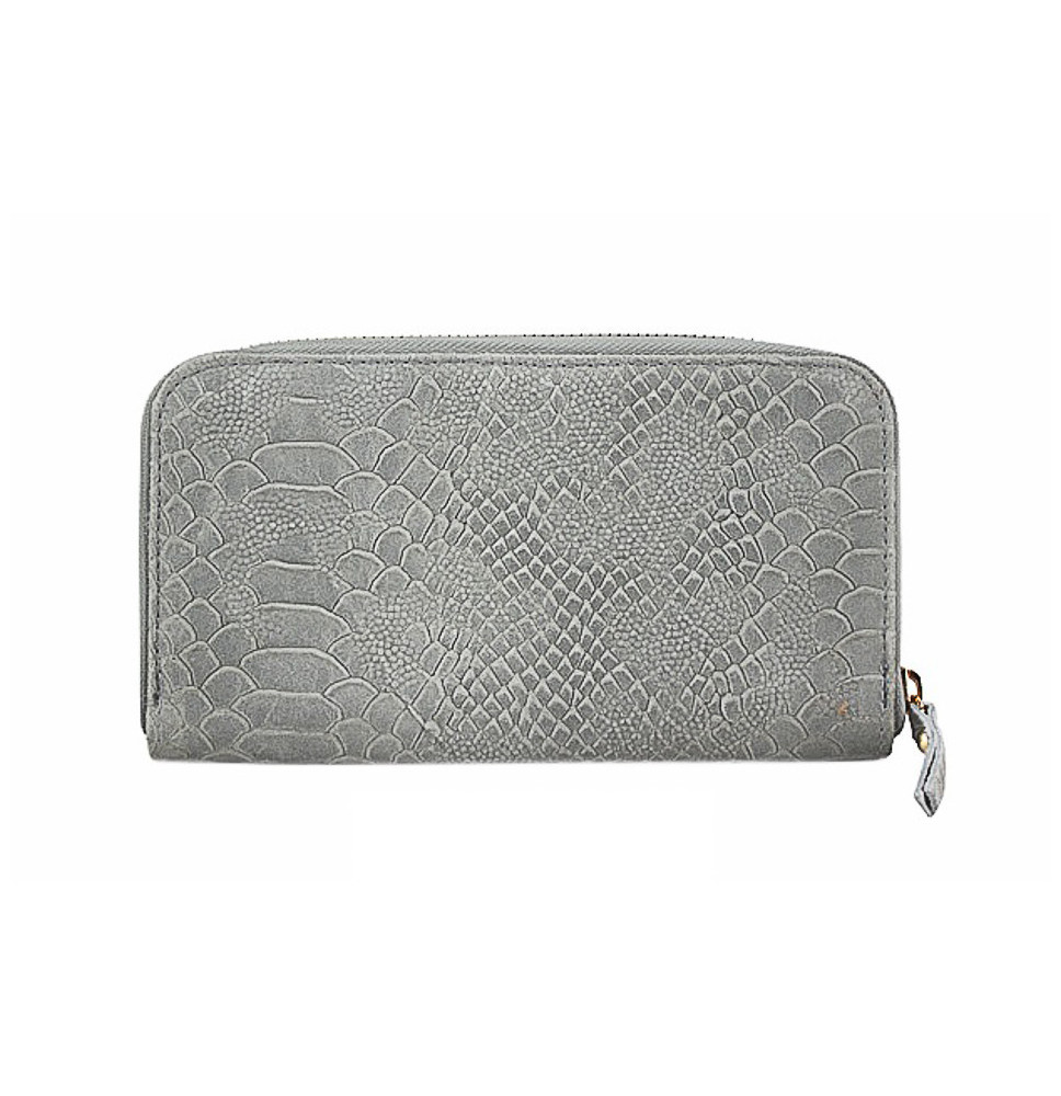 Bőr pénztárca 595 szürke